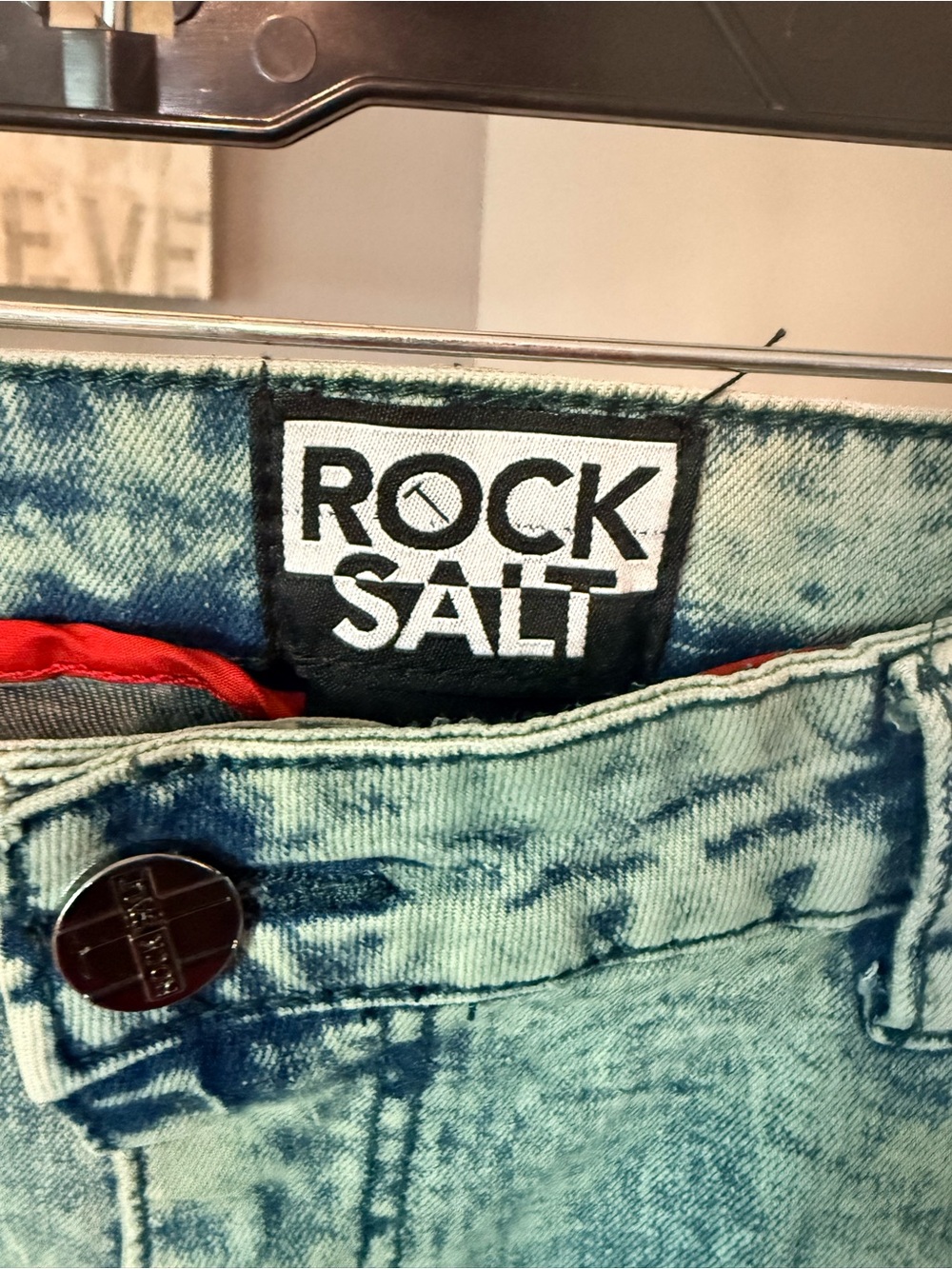 Slim Straight Acid-Wash Mint Jeans Rock Salt 40x32 - Picture 3 of 9